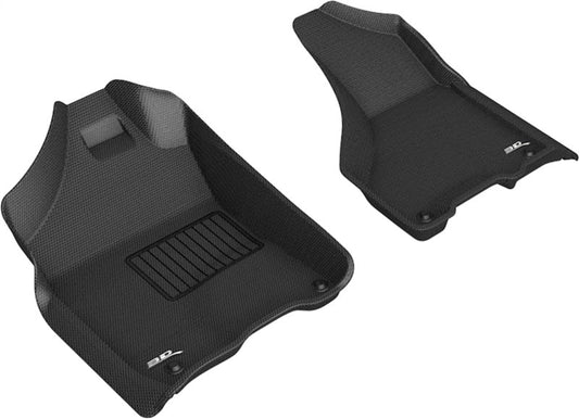 3D MAXpider 2012-2020 Dodge Ram 1500 Crew/2500/3500 Crew/Mega Kagu 1st Row Floormat - Black L1DG02011509