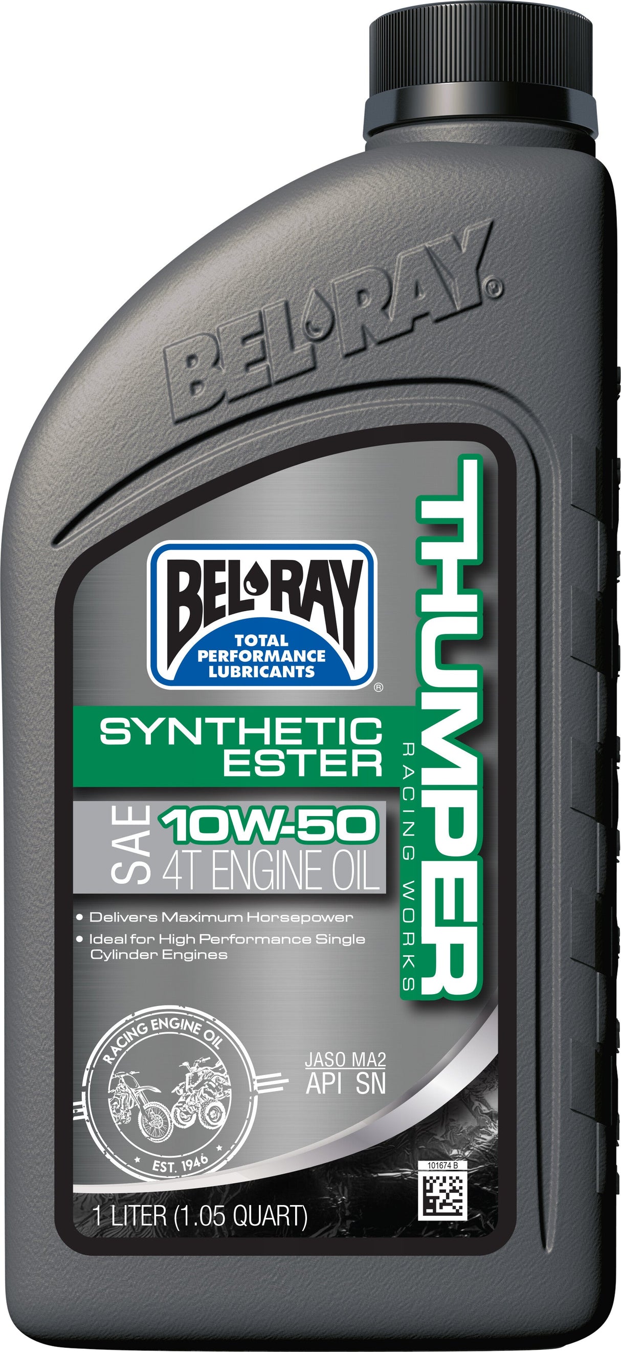 BEL-RAY Thumper Synthetic Ester 4t Engine Oil 10w-50 1l 99550-B1LW