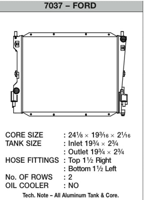 CSF 05-14 Ford Mustang Radiator 7037