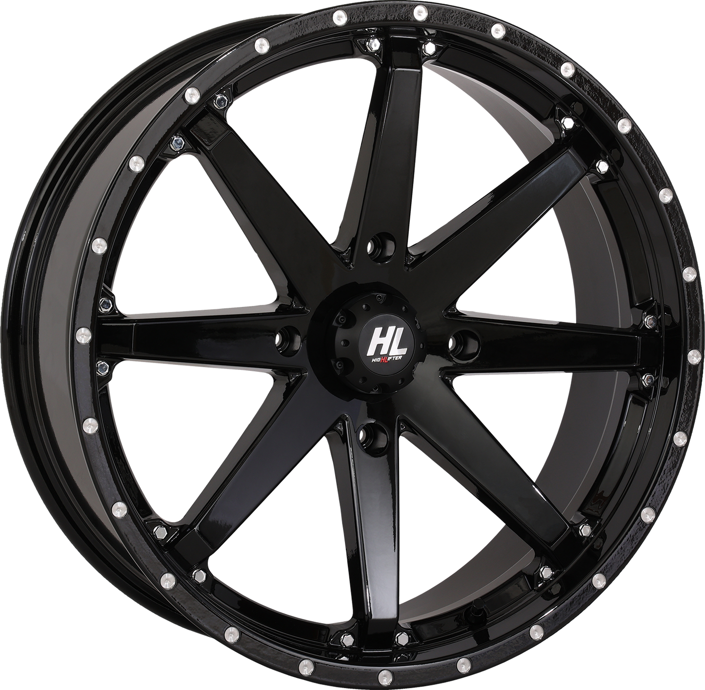 HIGH LIFTER Wheel - HL10 - Front/Rear - Gloss Black - 20x7 - 4/137 - 4+3 (+10 mm) 20HL10-1237