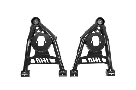 UMI Performance 64-72 GM A-Body Tubular Upper & Lower Front A-Arm Kit - Black 403133-B