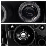 Spyder BMW E46 3-Series 02-05 4DR Projector Headlights 1PC LED Halo Blk PRO-YD-BMWE4602-4D-AM-BK 5042415