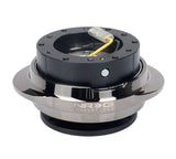 NRG Quick Release Kit - Black Body/ Black Chrome Oval Ring SRK-220BKC