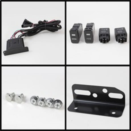 Spyder Toyota FJ Cruiser 07-14 Fog Lights With LED Daytime Running Lights w/swch Blk FL-DRL-TFJ07-BK 5075161