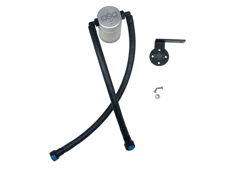 J&amp;L 19-24 Chevrolet Silverado/GMC Sierra 1500 5.3L V8 Driver Side Oil Separator 3.0 - Clear Anod 3086D-C