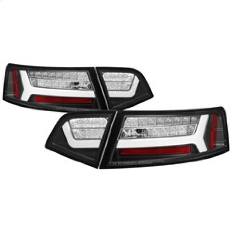 Spyder 09-12 Audi A6 LED Tail Lights - Black (ALT-YD-AA609-LED-BK) 5085160