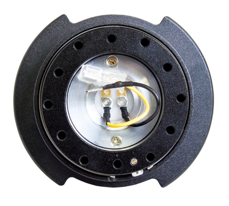 NRG Quick Release Kit Gen 2.5 - Black / Black Ring w/Finger Grooves SRK-250BK