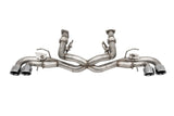Corsa 20-22 Corvette C8 3in Valved Cat-Back 4.5in Pol Quad Tips - Fits Factory NPP Exhaust 21105