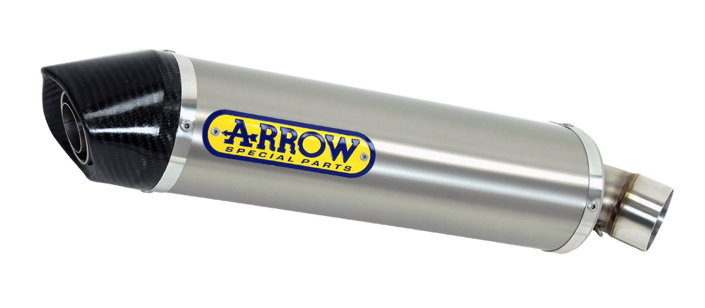 Arrow Ktm 390 Adventure '20 Homologated Indy Race Aluminum Dark Silencer With Welded Link Pipe  72627akn