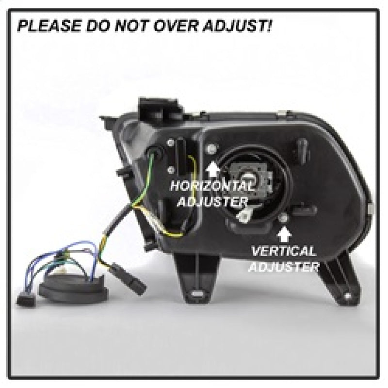 Spyder Ford Mustang 10-13 Projector Headlights - HID Model Only - Black PRO-YD-FM2010V2-HID-BK 5084569