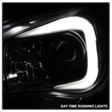 Spyder Subaru WRX 06-07 Projector Headlights - HID Model Only - Black PRO-YD-SWRX06-HID-LBDRL-BK 5083913