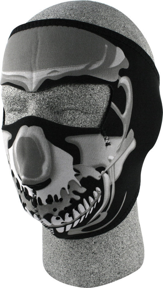 ZAN Full Face Mask Chrome Skull WNFM023