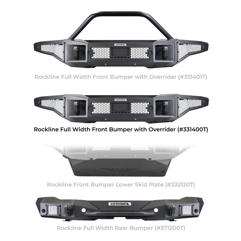Go Rhino 21-24 Ford Bronco (2 and 4 Door) Rockline Full Width Bumper 331400T