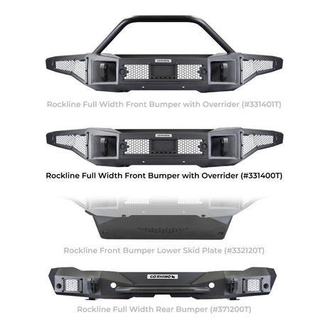 Go Rhino 21-24 Ford Bronco (2 and 4 Door) Rockline Full Width Bumper 331400T