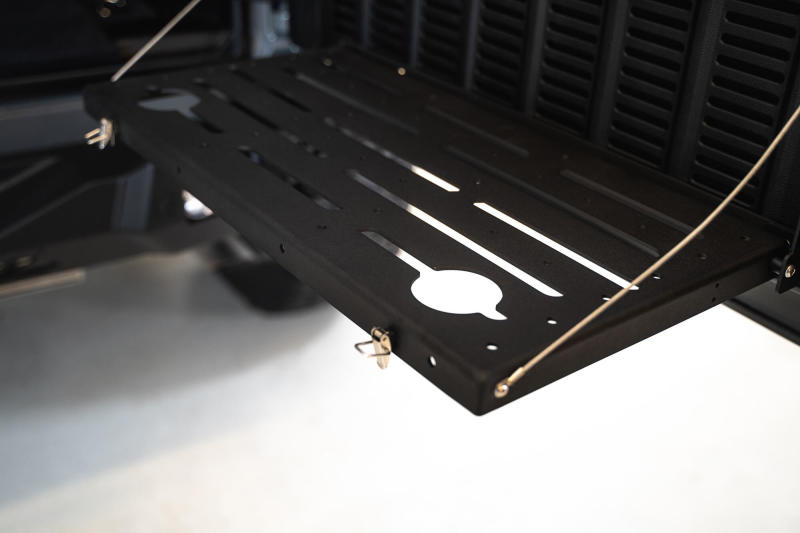 DV8 Jeep JL Tailgate Mounted Table (Trail Table) - Black TTJL-01