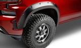 Bushwacker 22-23 Chevrolet Silverado 1500 (Ex. ZR2) Pocket Style Fender Flares 2pc Front - Black 40173-02
