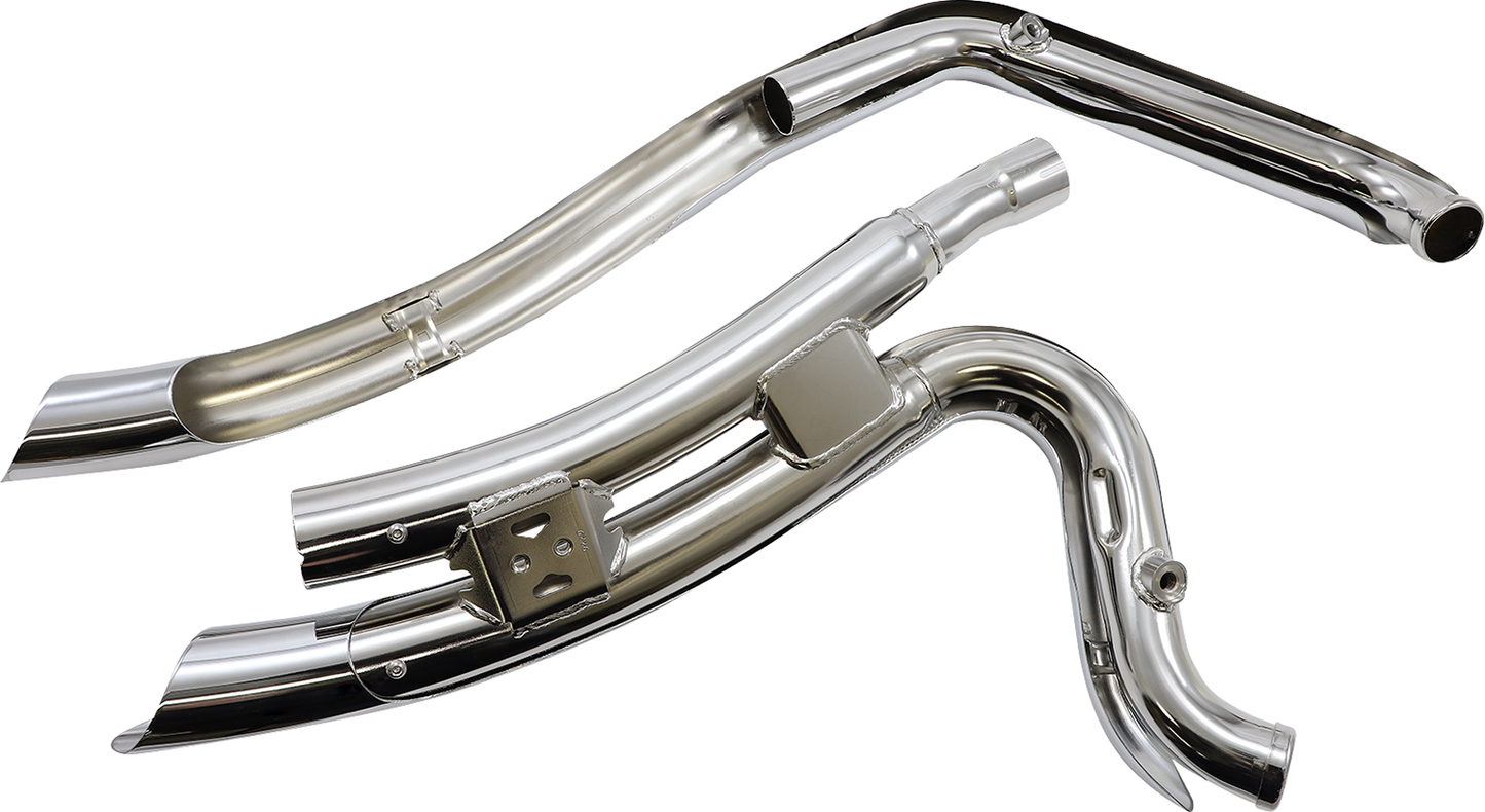 COBRA Speedster Swept Short Exhaust - Chrome - FXSB '13-'17 6226