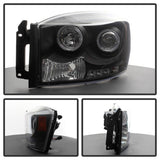 Spyder Dodge Ram 1500 06-08/Ram 2500 06-09 Projector Headlights LED Halo LED Blk PRO-YD-DR06-HL-BK 5010001