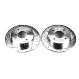 Power Stop 89-98 Nissan 240SX Rear Evolution Drilled & Slotted Rotors - Pair JBR504XPR