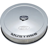 Ford Racing Air Cleaner Kit - Chrome w/Mustang Emblem 302-361