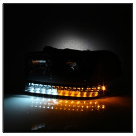 xTune GMC Sierra 99-06 /Yukon 00-06 Headlights & LED Bumper Lights - Black HD-JH-GS99-LED-SET-BK 9037399
