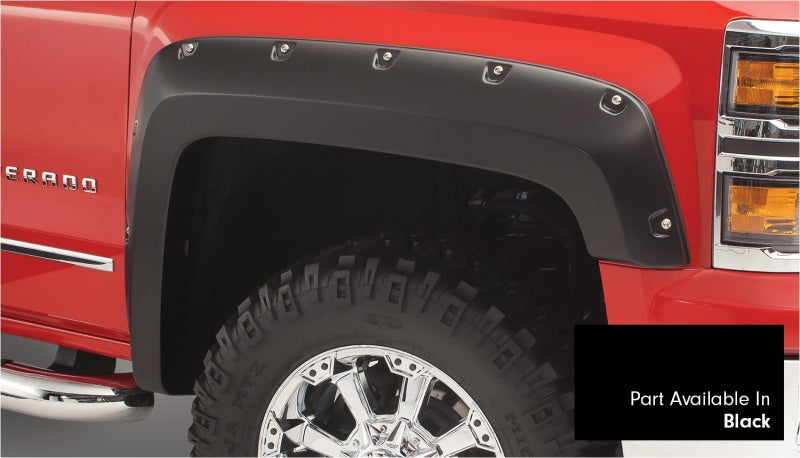 Bushwacker 16-18 Chevy Silverado 1500 Fleetside Pocket Style Flares 4pc 69.3in Bed - Black 40959-34