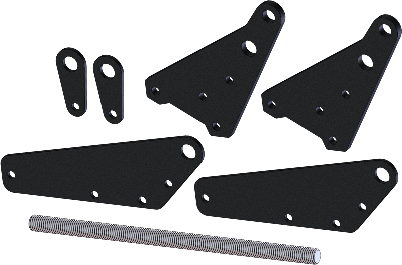 KFI Pro 2.0 Push Tube +4 in. Leveling Kit 106324