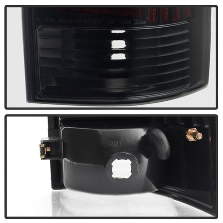 xTune 05-15 Toyota Tacoma (Excl LED Tail Lights) LED Tail Lights - Blk Smk (ALT-ON-TT05-LBLED-BSM) 9038556