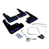 Rally Armor 15-21 Subaru WRX &amp; STI Black Mud Flap Blue Altered Font Logo MF32-UR-BLK/BL-X