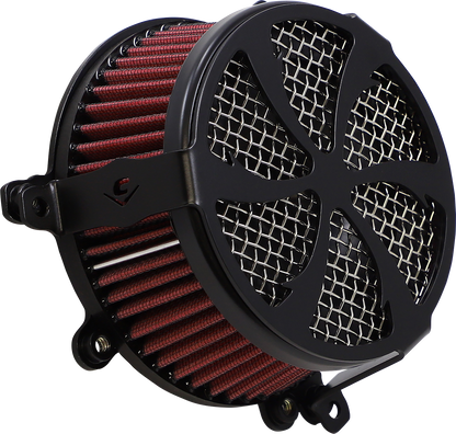 COBRA Air Filter - Swept - Black 606-0100-01B-SB