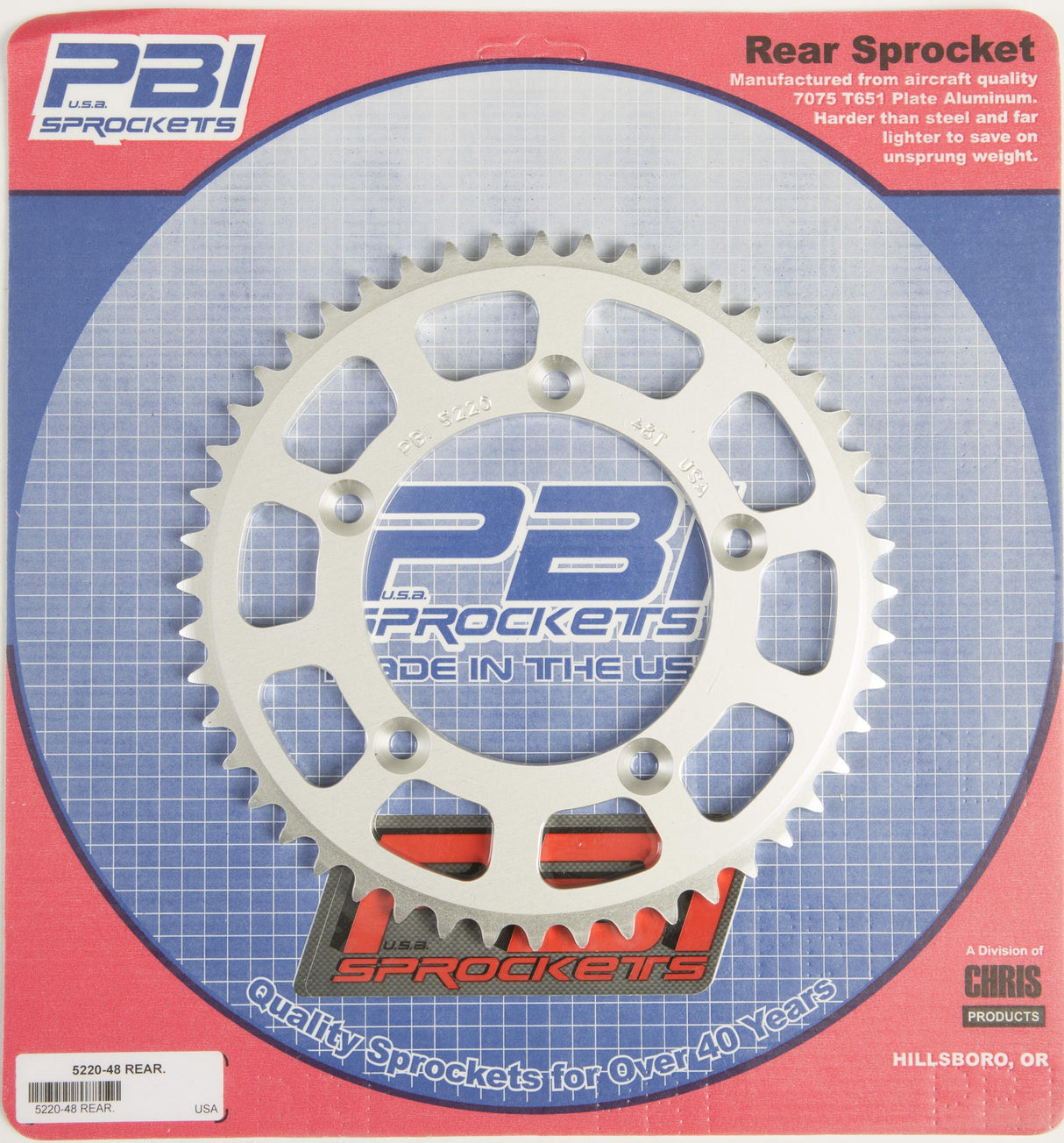 PBIRear Sprocket Aluminum 48t-420 Ktm5220-48-1