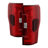 Spyder 17-18 Ford F-250 SD (w/Blind Spot Sensor) LED Tail Lights - Red Clr (ALT-YD-FS17BS-LED-RC) 5085634