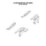 Go Rhino 07-17 Jeep Wrangler 4dr Mouinting Kit for SRM Rack 5910013T