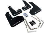 Rally Armor 15-17.5 VW Golf R Black UR Mud Flap w/ White Logo MF40-UR-BLK/WH