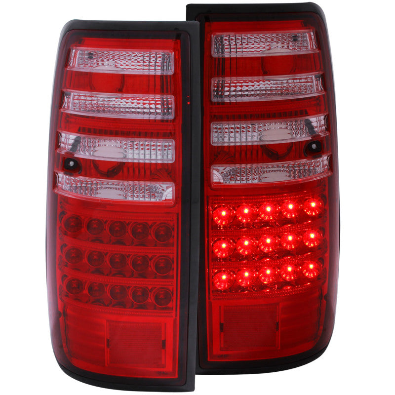 ANZO 1991-1997 Toyota Land Cruiser Fj LED Taillights Red/Clear 311095