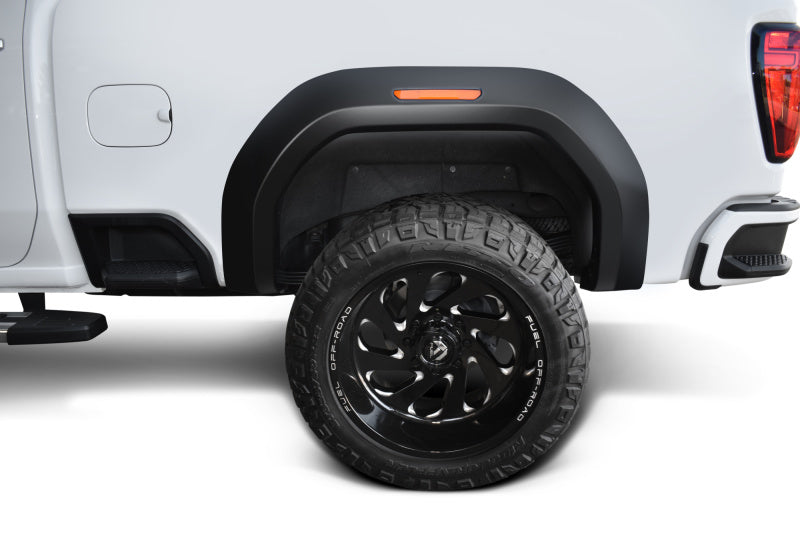 Bushwacker 20-21 GMC Sierra 2500HD Extend-A-Fender Style Flares Front 4pc - Black 40988-02