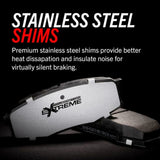 Power Stop 99-00 Cadillac Escalade Rear Z36 Truck & Tow Brake Pads w/Hardware Z36-1194