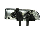 ANZO 1998-2005 Chevrolet S-10 Crystal Headlights Chrome 111014