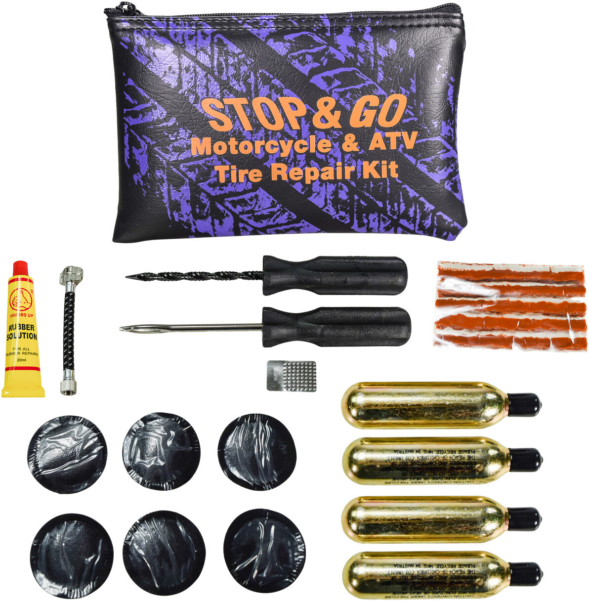 Stop & Go Motorcycle/Atv Tire Repair Kit 1066