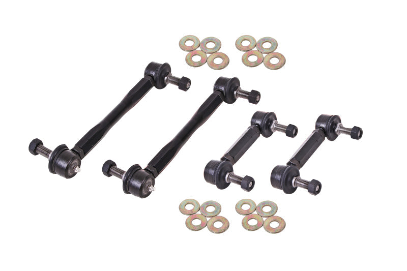 BMR 15-17 S550 Mustang Front and Rear Sway Bar End Link Kit - Black ELK012