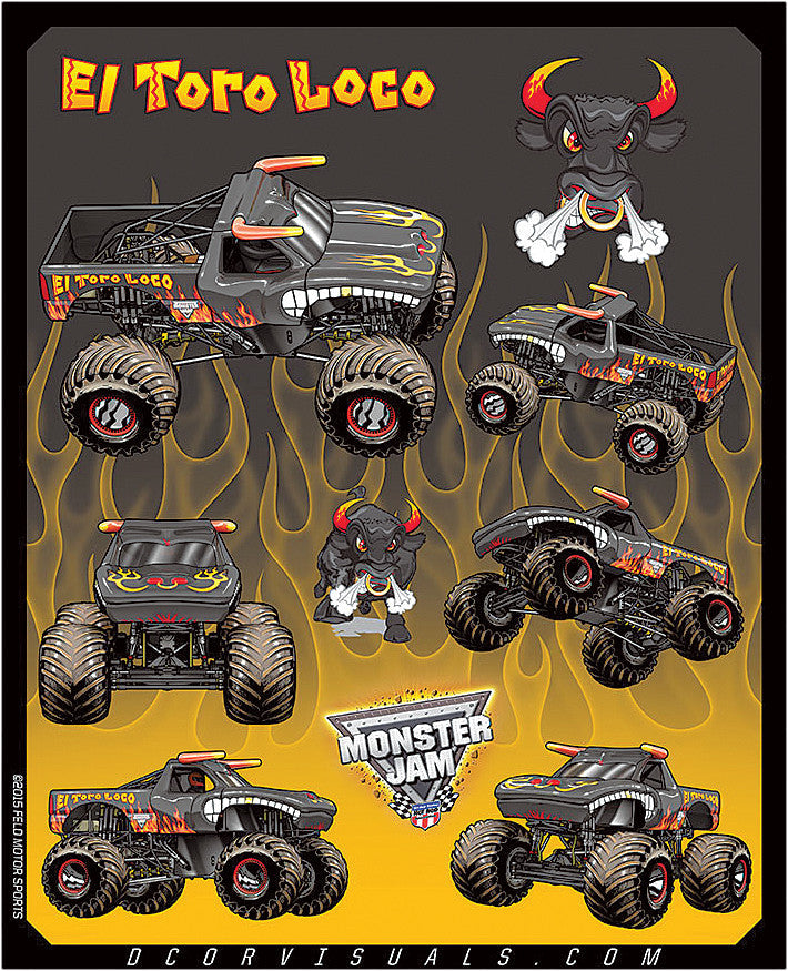 D-COR Monster Jam Decal Sheet 40-90-206