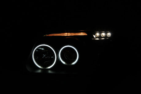 ANZO 1995-2001 Ford Explorer Projector Headlights w/ Halo Black 1 pc 111132
