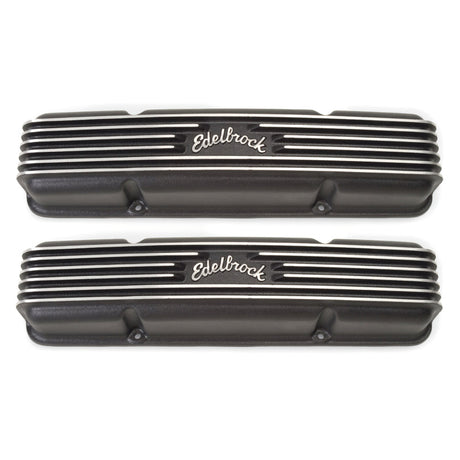Edelbrock Valve Cover Classic Series Chevrolet 1959-1986 262-400 CI V8 Black 41453