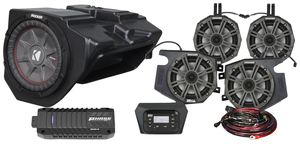 SSV WORKS 5 Speaker Plug And Play Kit Kicker 220-RZ34-Q5K3