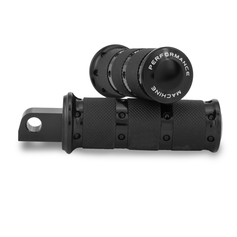 Performance Machine Footpegs XLS - Black Ano 0035-1161-B