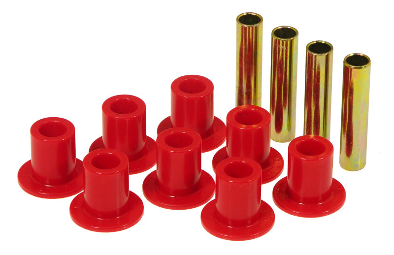 Prothane 87-96 Jeep Front Spring & Shackle Bushings - Red 1-1005