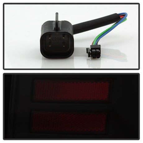 Spyder 13-14 Dodge Ram 1500 Light Bar LED Tail Lights - Black Smoke ALT-YD-DRAM13V2-LED-BSM 5084064