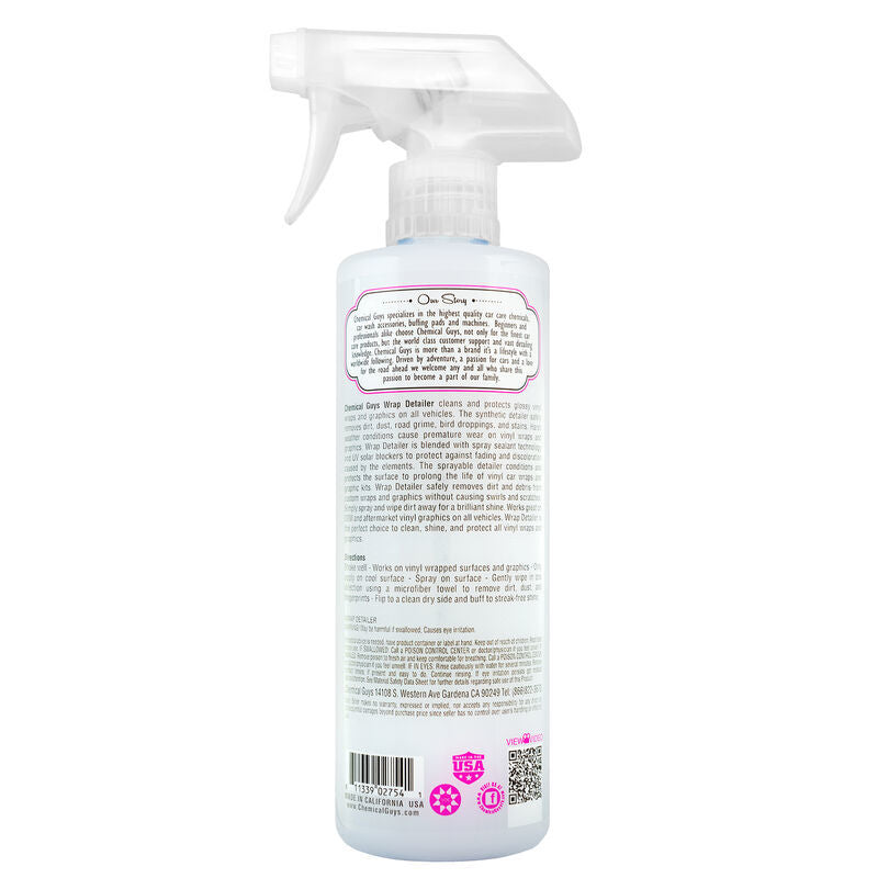 Chemical Guys Wrap Detailer Gloss Enhancer & Protectant for Vinyl Wraps - 16oz SPI21716