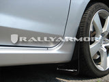 Rally Armor 2004-2009 Mazda3/Speed 3 UR Black Mud Flap w/ White Logo MF9-UR-BLK/WH