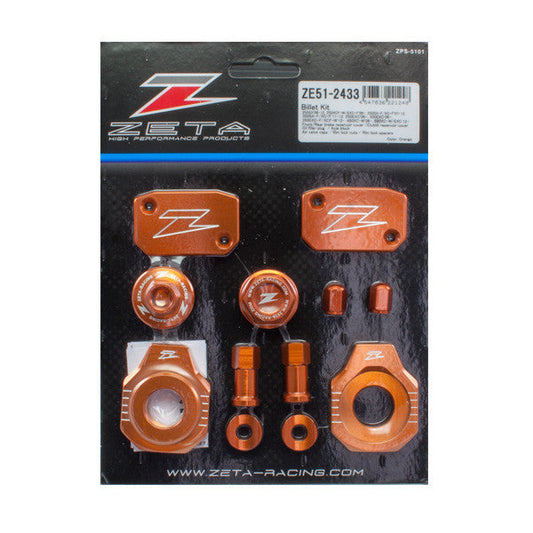 ZETA Billet Kit Ktm Orange ZE51-2433